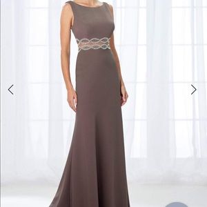 Cameron Blake Classic Bateau Low Back Evening Gown